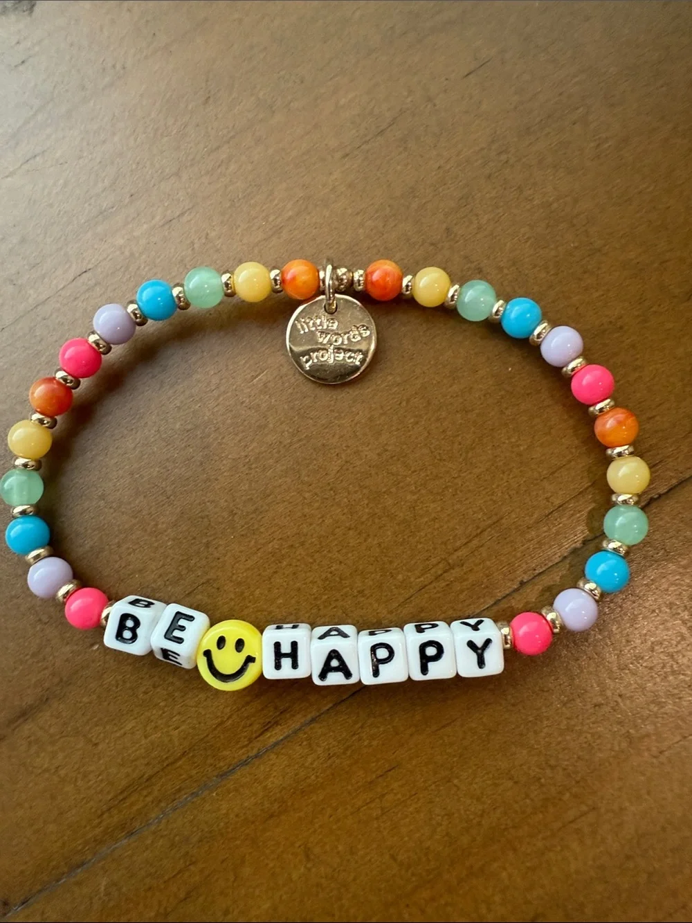 Little Words Project Bracelet Set of 3 ~ Be Happy ~ Keep Going ~ Strength